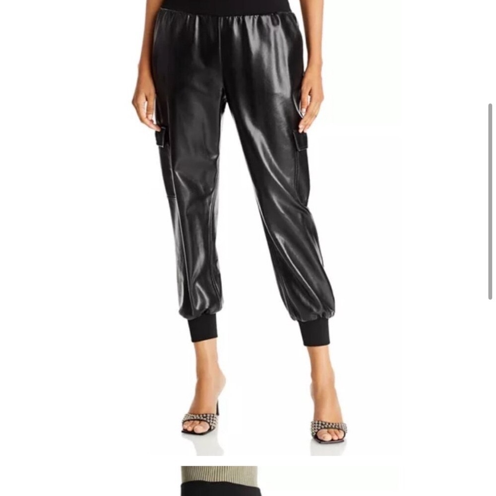 Cinq à Sept Black Faux Leather Pants